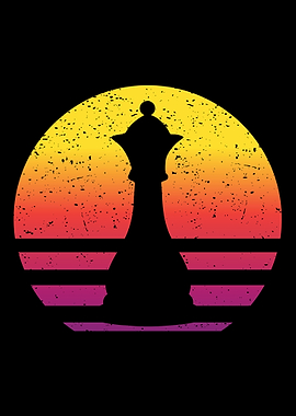 Queen Chess Retro Vintage