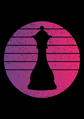 Queen Chess Retro Vintage