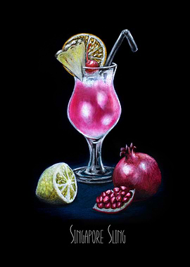 Singapore Sling cocktail