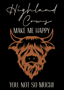 Funny Highland Cow