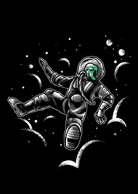 Alien Astronaut Falling