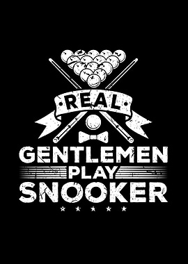Gentlemen Play Snooker