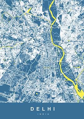 DELHI Map INDIA