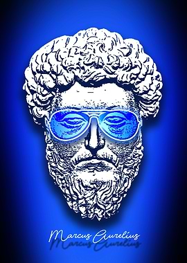 Marcus Aurelius cool neon