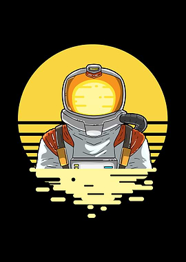 Astronaut Sunset