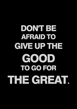 GIVE UP THE GOOD