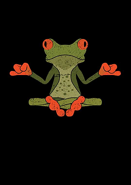 Yoga making frog