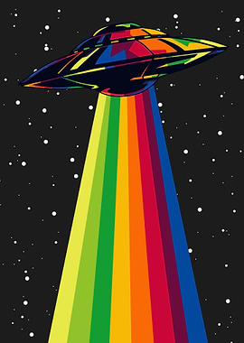 ufo alien popart