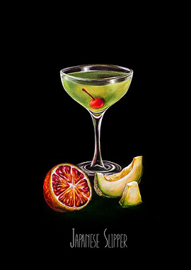 Japanese Slipper Cocktail