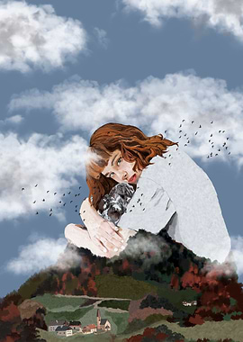 The girl and the mountain