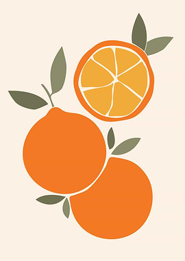 Abstract Fruit Wall Poster