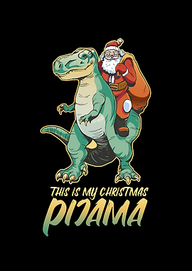 TRex Santa Pjamas
