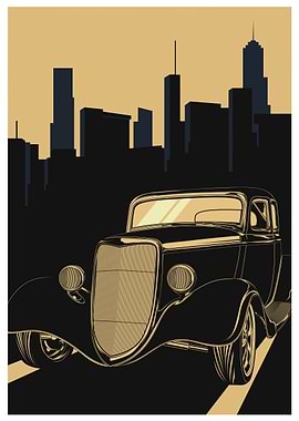 Vintage Art Deco Car