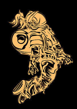 Yellow Knight Astronaut