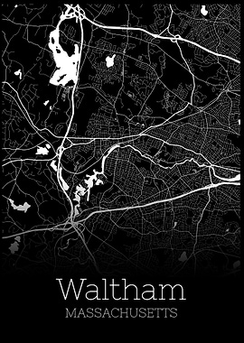 Waltham Massachusetts map