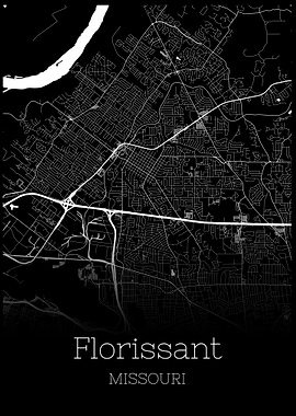 Florissant Missouri map