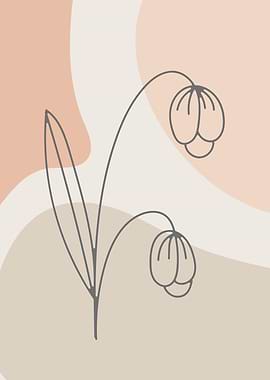 Botanical floral wall art