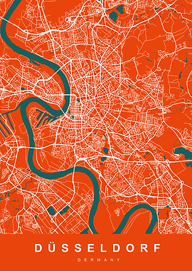DUSSELDORF Map GERMANY