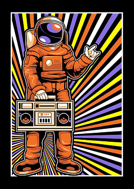 Retro astronaut