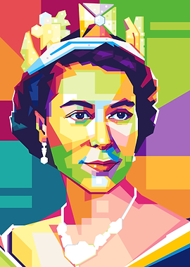 Popart Queen Elizabeth