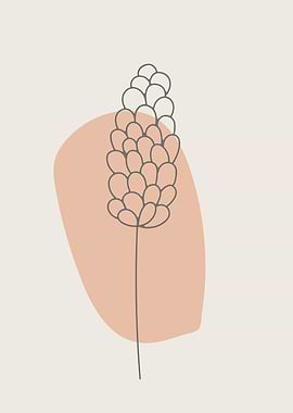 Modern Pine shape wall art