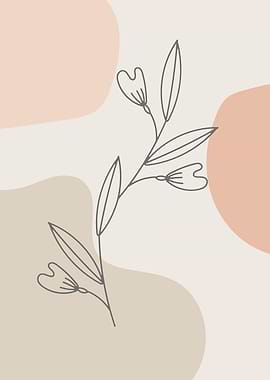 single flower wall poster