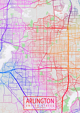 Arlington City Map Color
