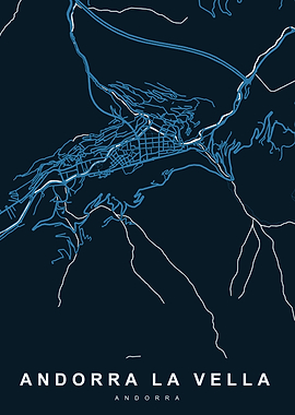 ANDORRA LA VELLA Map