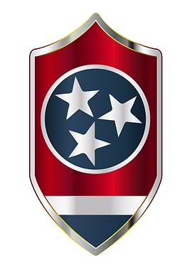Tennessee Flag On Sheld