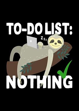ToDo List Nothing Sloth