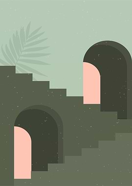 Minimalistic houses Art