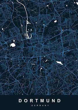 DORTMUND Map GERMANY