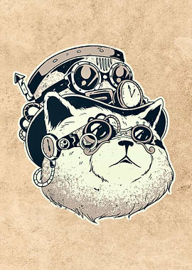 Steampunk cat