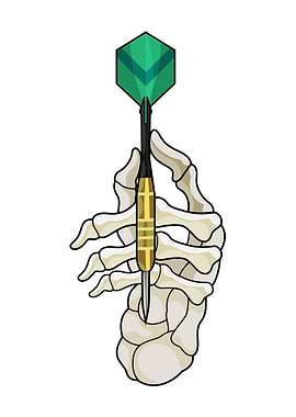 Skeleton Hand Darts Dart