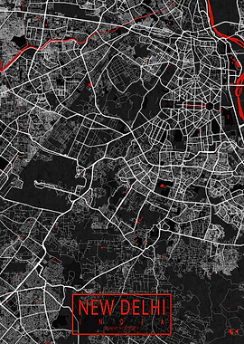 New Delhi Map Oriental