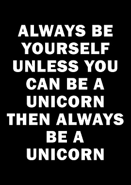 Unicorn Saying Simple