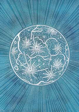 Winter Moon celestial body