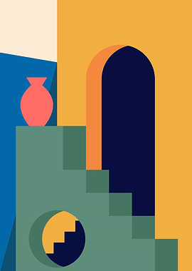 Minimalistic house wallart