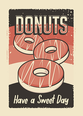 Retro Sweet Donuts
