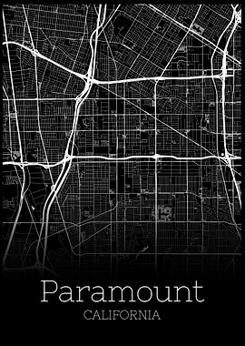 Paramount California map