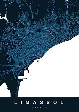 LIMASSOL Map CYPRUS