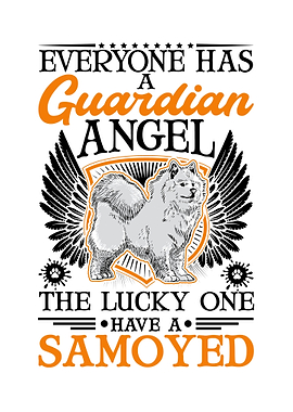 Samoyed Guardian Angel