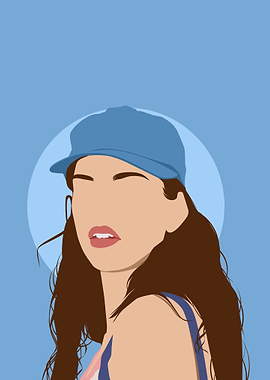 Woman minimalist cartoon