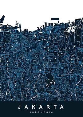 JAKARTA Map Indonesia