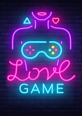 Love Game Neon Light
