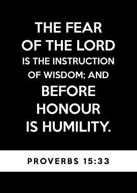 Proverbs 15 33