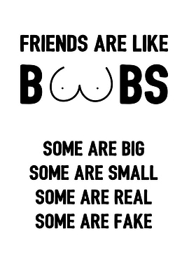 Friends Are Like Boobs