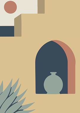 Abstract Minimal House Art