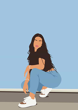 Cute woman photo model