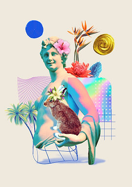 Greek Statue Vaporwave 8